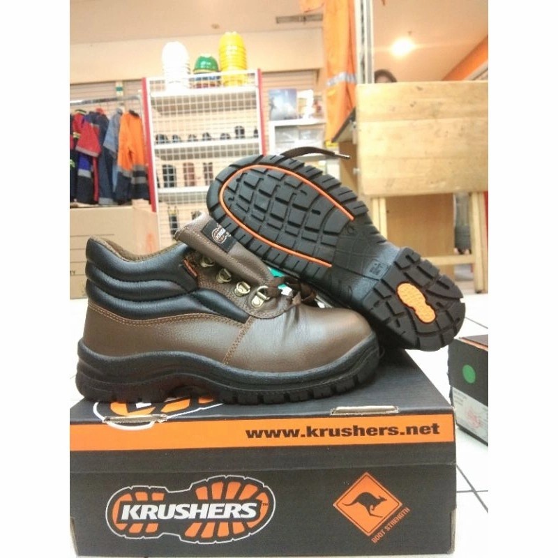 sepatu safety krusher florida black(Brown) Safety Shoes Florida