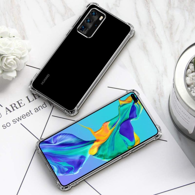Casing Transparan Shockproof Premium untuk Huawei p40 Pro p40 Lite p40 Huawei Nova 5T