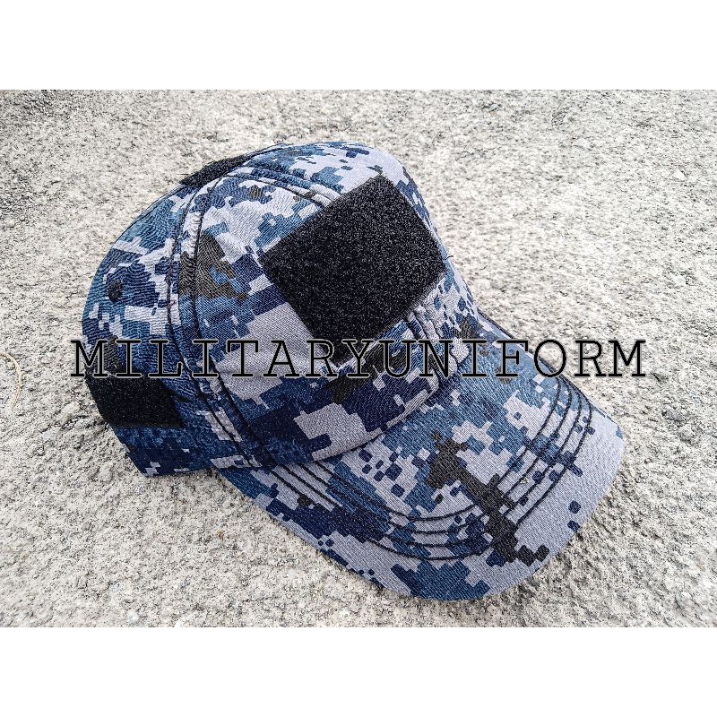 topi loreng navy seal velcro