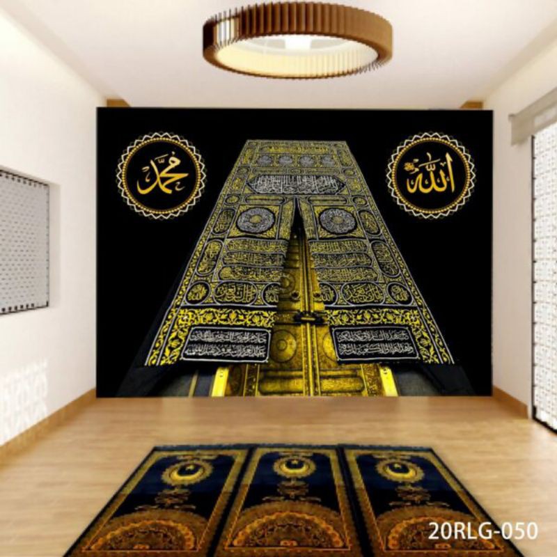Wallpaper 3D Custom Islami Mihrab Masjid Pintu Ka'bah-28