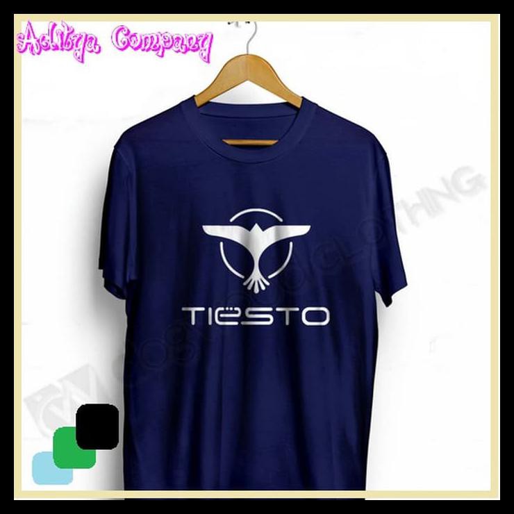 Baju Kaos Pria Distro Kaos Cotton Distro Tiesto Dj (Warna Biru Dongker) Murah Simple Custom
