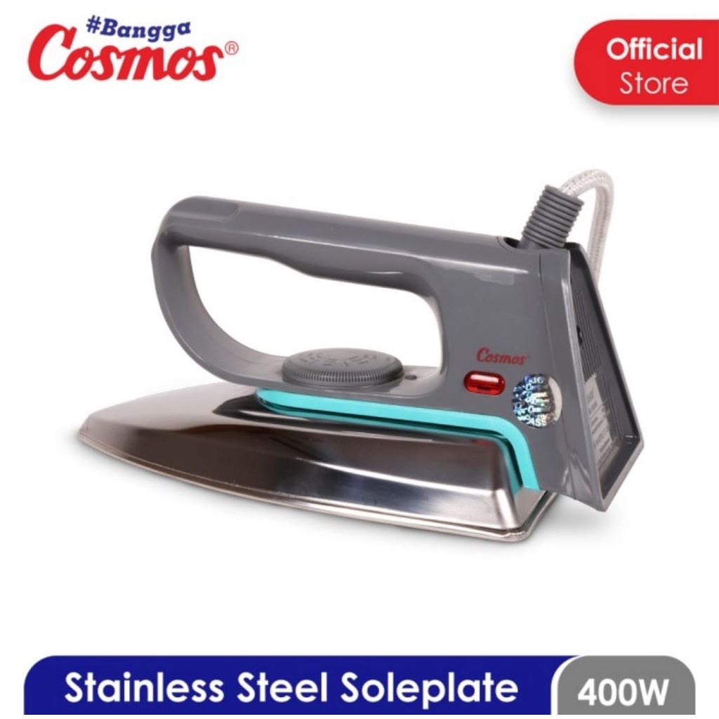 Setrika Cosmos CIS 318 F1 Stainless Electric Iron Cosmos 318 F1 Gosokan Setrika Kering Cosmos CIS-318