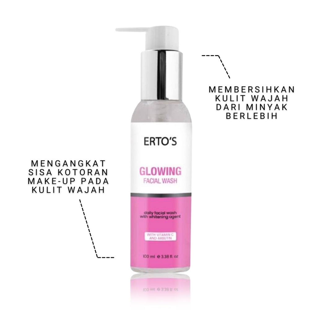 ERTOS GLOWING FACIAL WASH SABUN PEMBESIH MUKA ORIGINAL BPOM