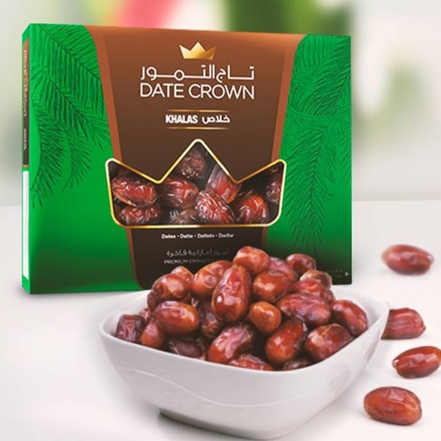 Kurma Date Crown Khalas Date Crown Khenaizi Date Crown Lulu Kemasan Baru Indonesia