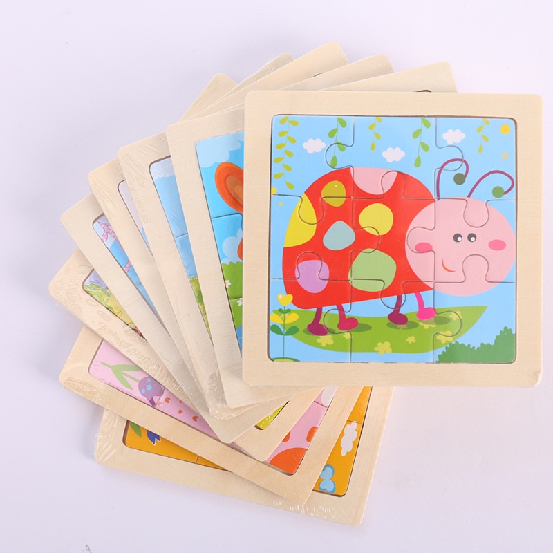 Mainan Puzzle Kartun Edukasi Anak-Anak Usia Dini Jigsaw 3X3