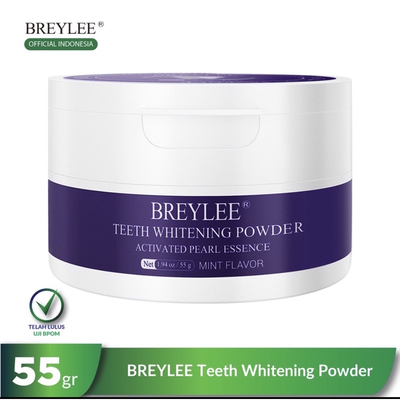 BREYLEE Teeth Whitening Powder/Pemutih Gigi BPOM