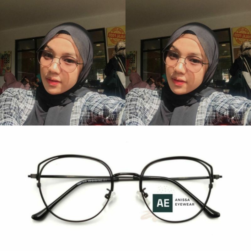 Frame Kacamata 1308 Gratis Lensa Minus Kacamata Antiradiasi