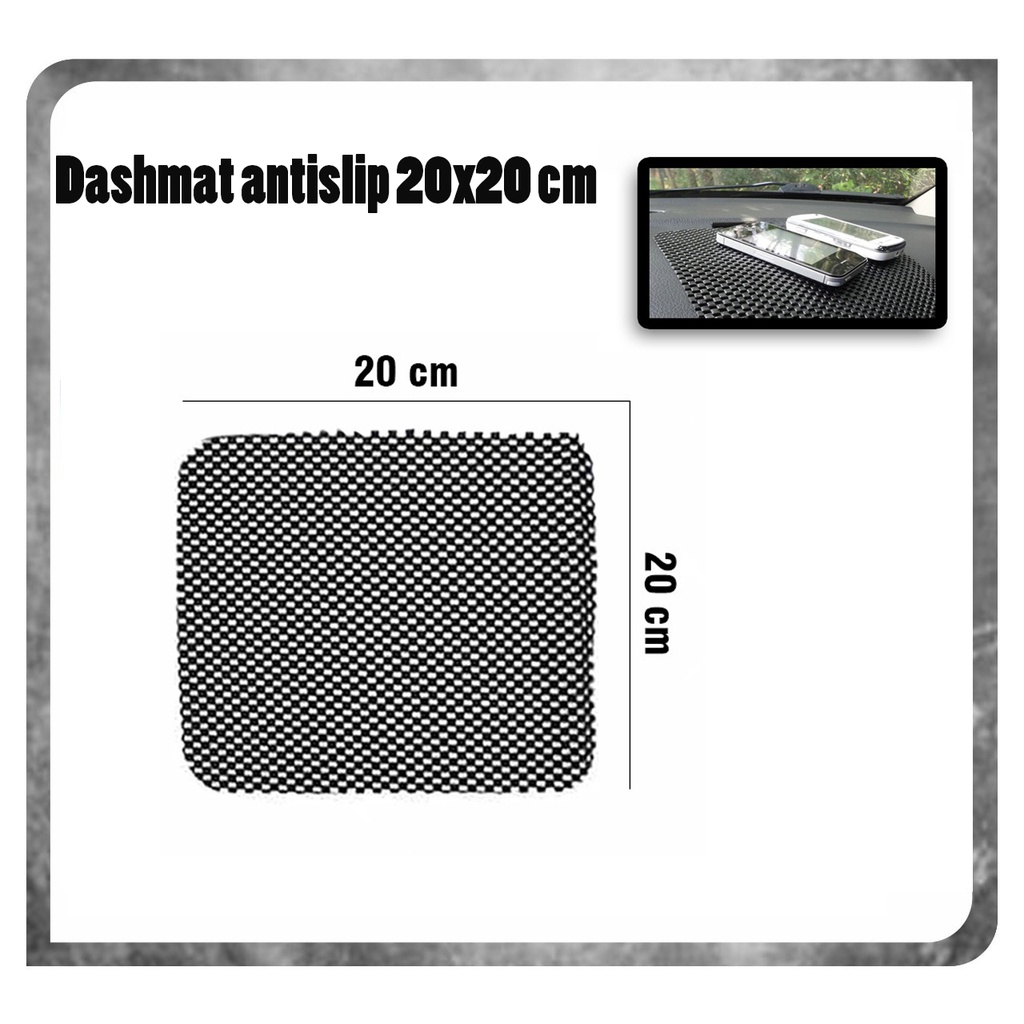 Dashmat Tatakan Dashboard Mobil Karet Anti Slip 20X20 cm