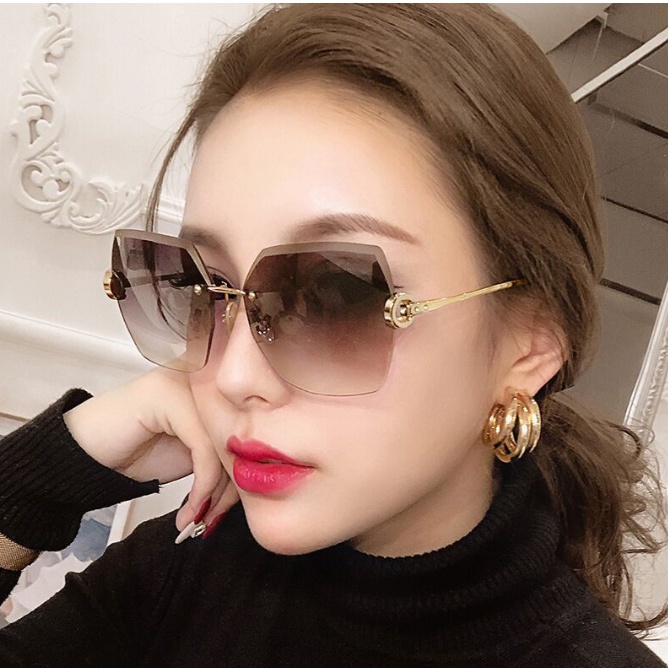 Sunglasses Kacamata Hitam Kotak No frame Women Sunglasses Titanium New Arrival Import Kacamata Fashion