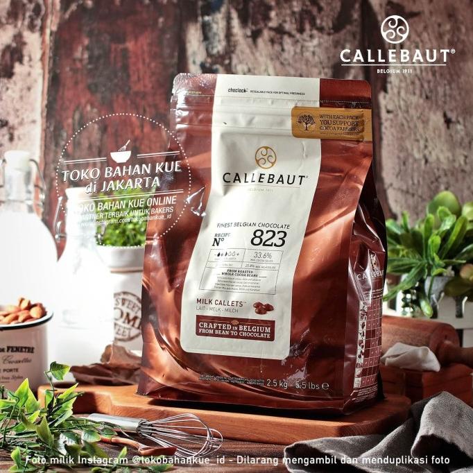 

[COD] Callebaut 823 MILK Couverture Chocolate 500gr Cokelat 33,6% Coklat [COD]