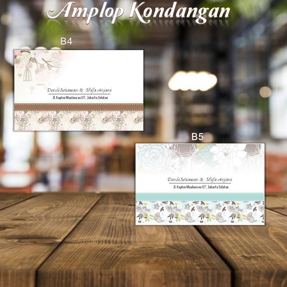 

[KODE DB9SG] Kode B4, B5 - Amplop Kondangan / Amplop Desain / Amplop Nama - @TM_Dsain isi 50pcs