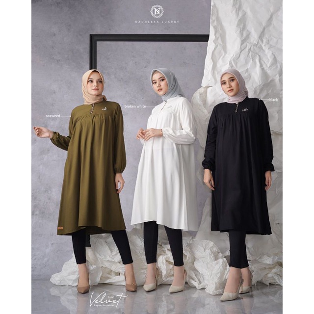 VELVET TUNIK By Nadheera Luxury