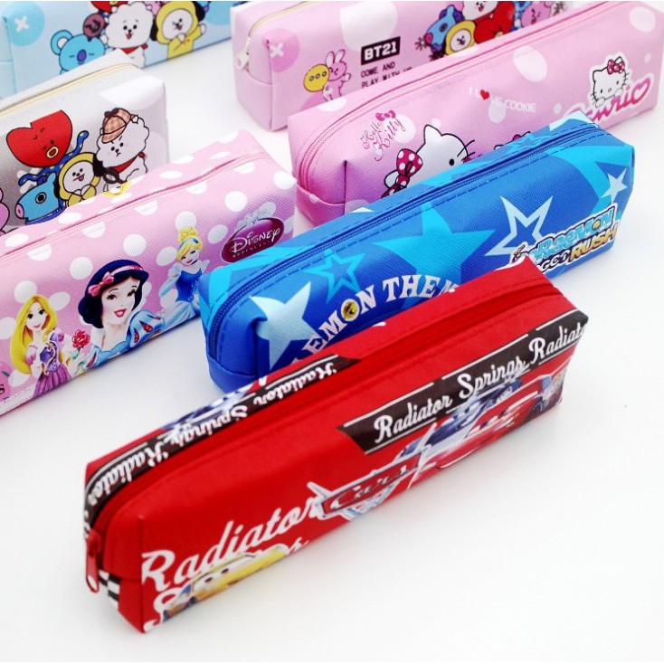 Grosir - S591 Tempat Pensil Karakter / Pencil Pouch / Stationary / Perlengkapan Sekolah