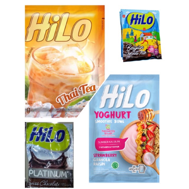 

HILO THAI TEA / YOGURT / PLATINUM SWISS CHOCOLATE / BELGIAN MILK / JOINT PLUS SACHET [PRM X2/ NR2]