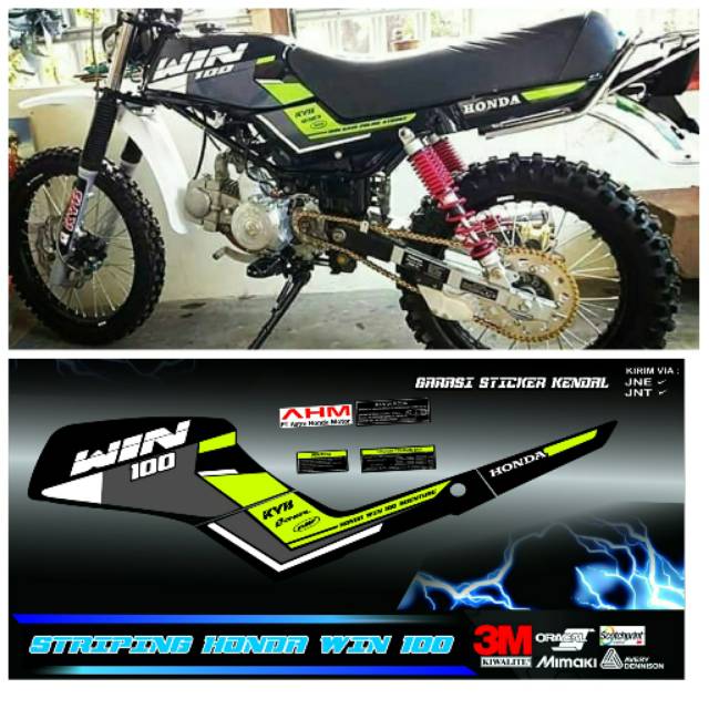 Striping Variasi Honda Win Semi Trail Shopee Indonesia