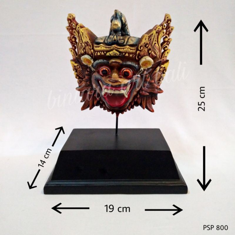 hiasan meja barong bali pajangan meja barong bali dekorasi rumah cantik souvenir bali cantik