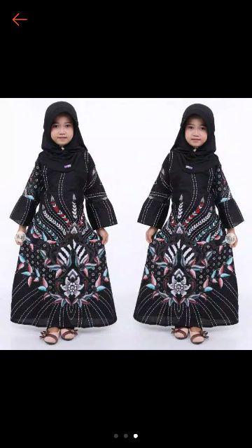 Batik Couple Keluarga Sania Ruffle Ori Ndoro Jowi Dnt Prasasti Abu