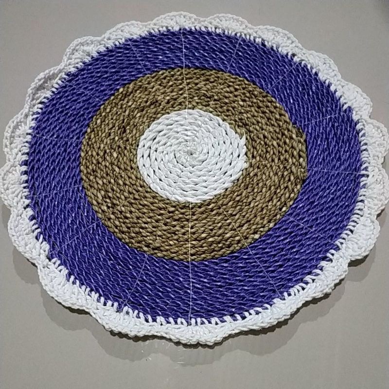 placemate/Alas piring/Alas Meja/Hiasan Dinding Seagrass Renda 35cm