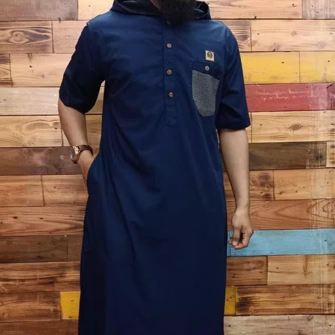 Baju Fashion Hoddie Jubah Gamis Kepucong Kupluk Al Amwa Cotton Rethobe