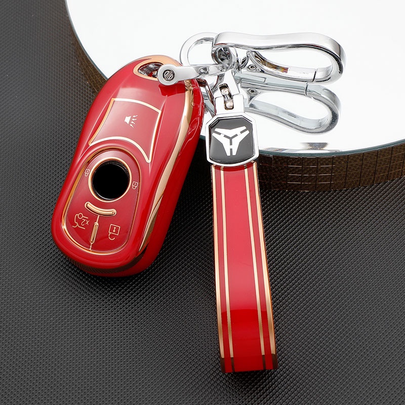 Untuk Buick Verano Encore GX GL6 Untuk Opel Vauxhall Astra K Corsa E Car Flip Key Cover Case Tas Holder Fob Shell Casing Pelindung