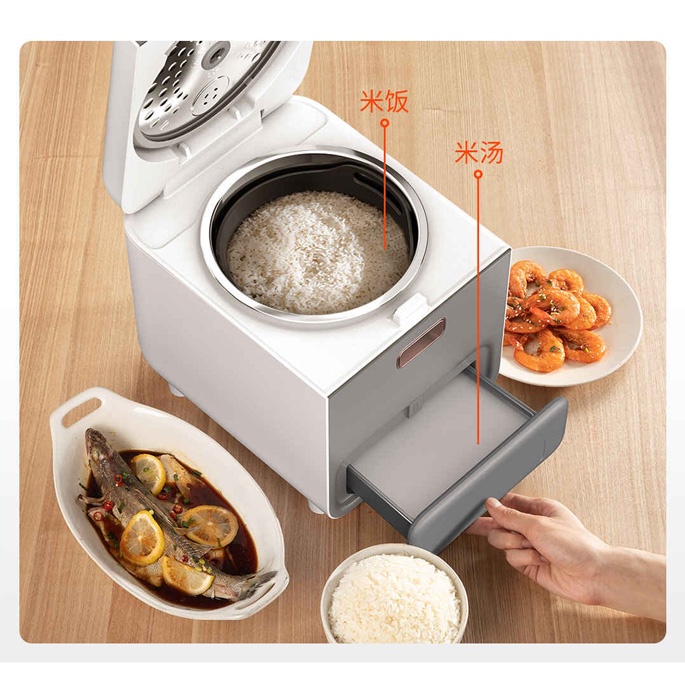 Xiaomi Zhenmi Rice Cooker Desaturated Health Penanak Nasi Rendah Gula 3L - X2 - White