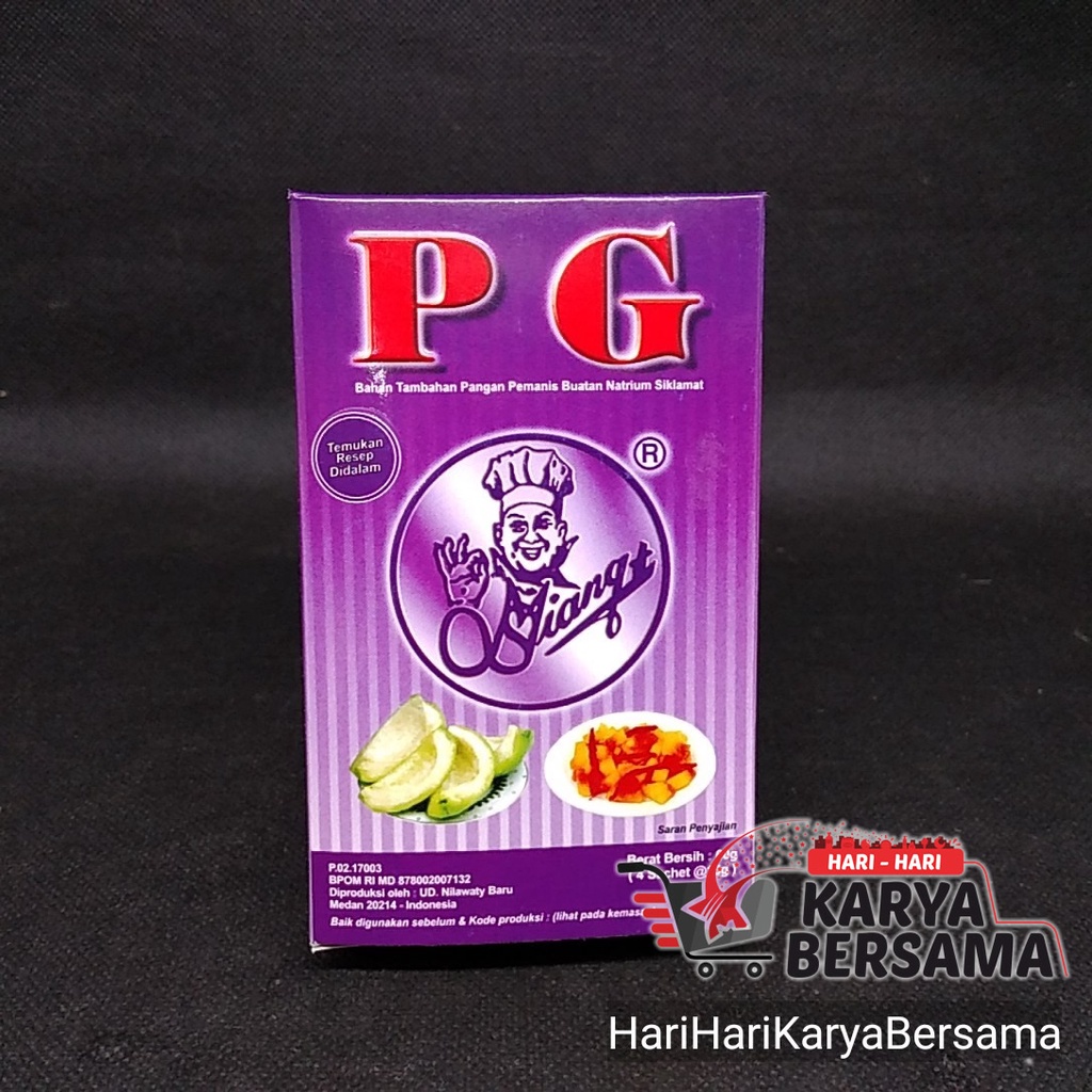 

PG BAHAN TAMBAHAN MAKANAN PEMANIS BUATAN 4'S X 15GR