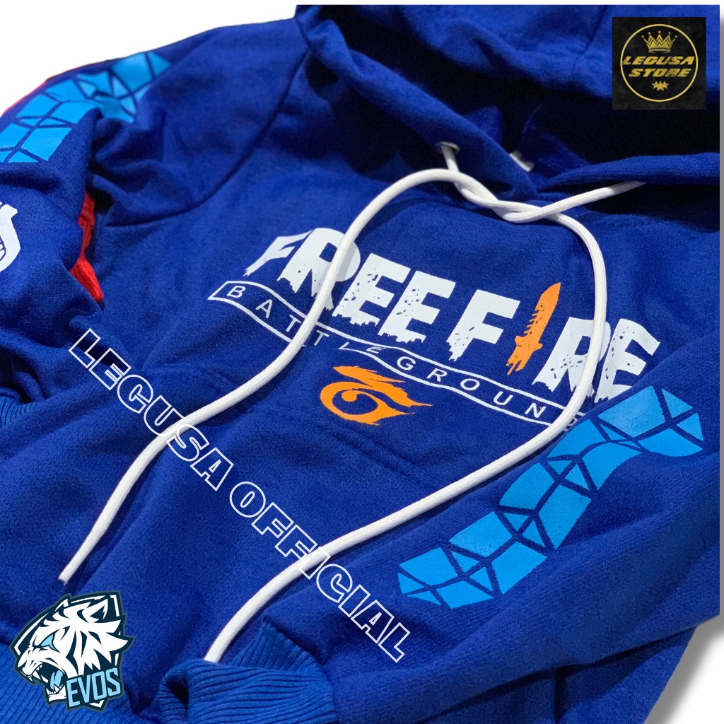 Jaket Sweater Hoodie Anak Free Fire Evos / Sweater Heroic Angel Free Fire
