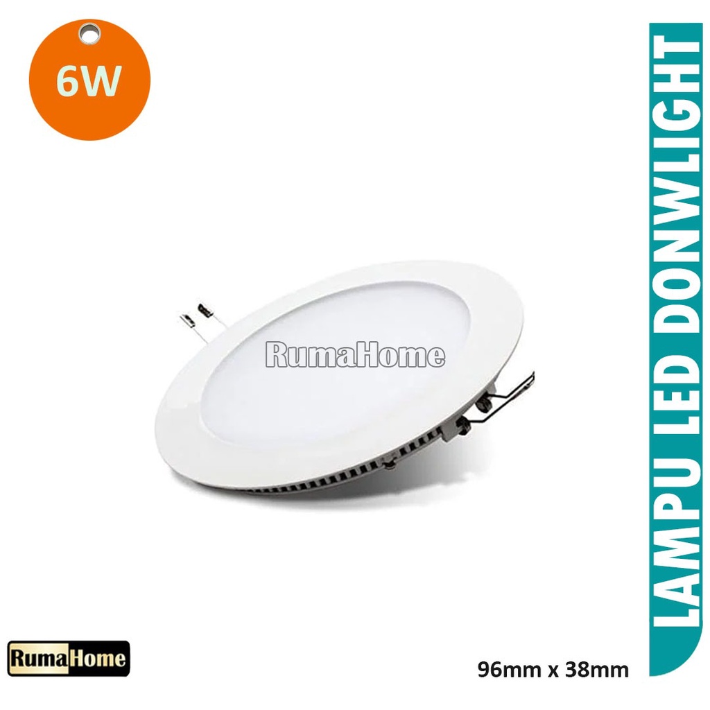 Lampu Downlight LED Panel 6W/12W/18W/24W PUTIH Tipis Bulat Inbow bergaransi