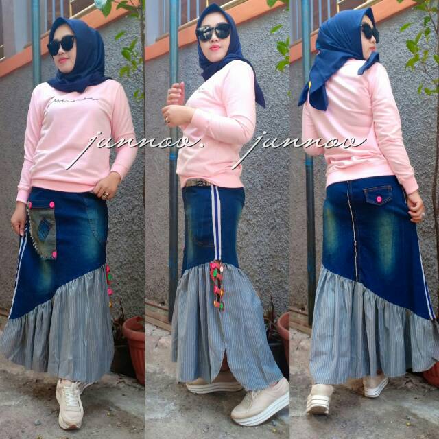 Rok junnov jeans denim ruffle