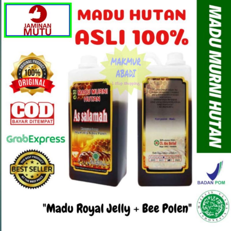 Madu Murni Hutan As Salamah 1kg - Madu Hutan Assalamah 1 kg ASLI