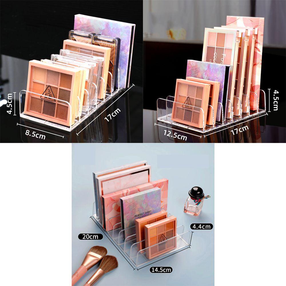 Preva Makeup Palette Organizer Plastik Acrylic BPA-Free Kamar Mandi Bubuk Wajah Kosmetik Penyimpanan Eyeshadow Blush Holder