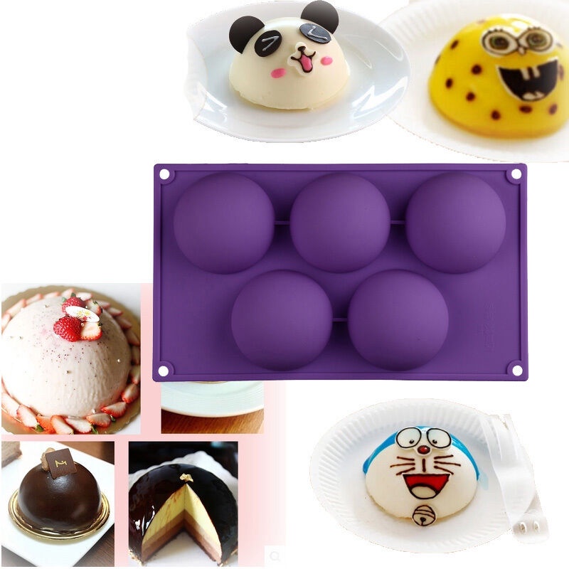 Non Stick Silicone Cetakan Kue 3D Cake Pan Tray Homemade Puding Jelly Coklat Dessert Muffin Mousse Cetakan Dapur DIY Baking Pastry Alat Bakeware