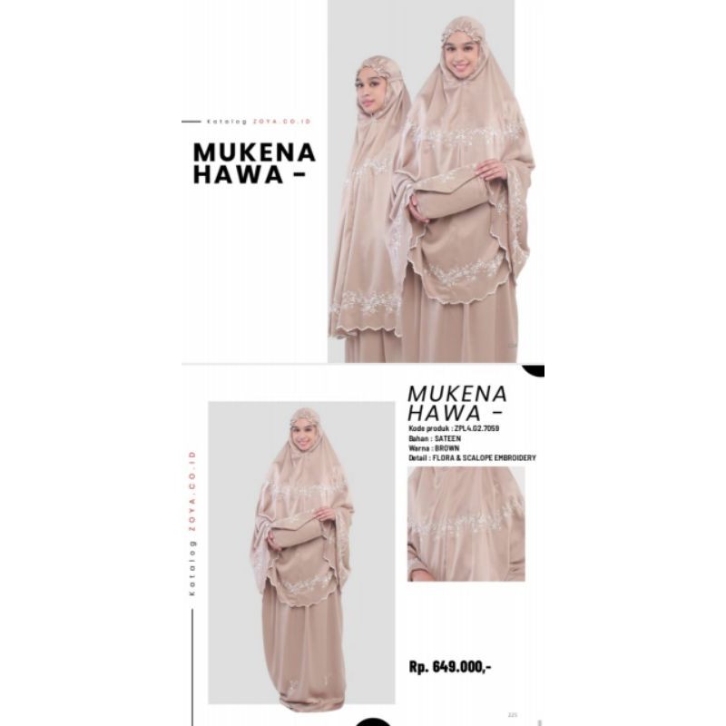 Mukena Hawa Original Zoya