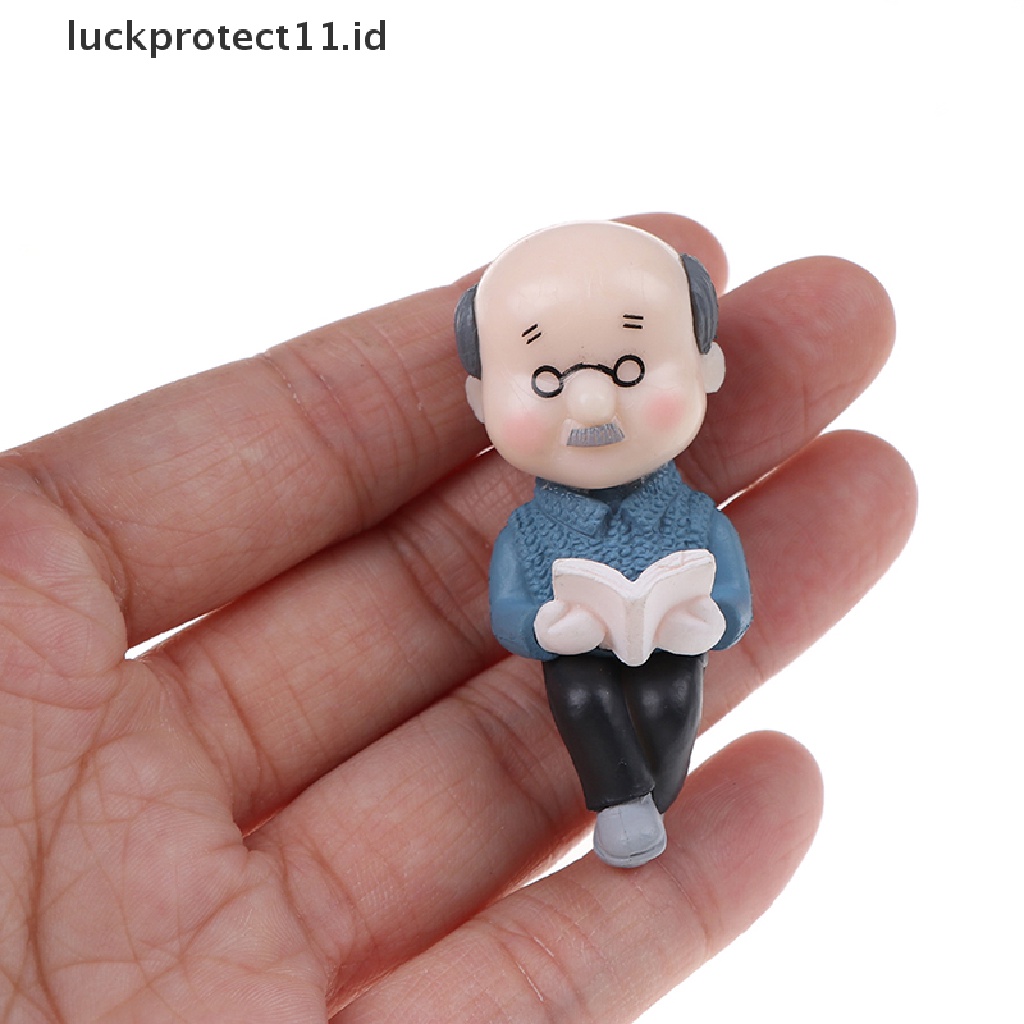 &lt; Luckprotect11. &lt; LuckproteksiId 1 Set Miniatur Kakeknenek Untuk Dekorasi Rumah Boneka