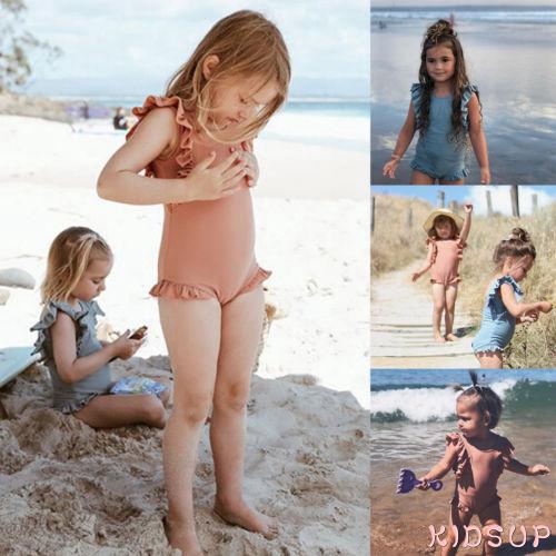 Baju Renang Anak Perempuan Model Bikini Aksen Ruffle untuk Baju Renang Anak Perempuan Model Bikini Aksen Ruffle untuk