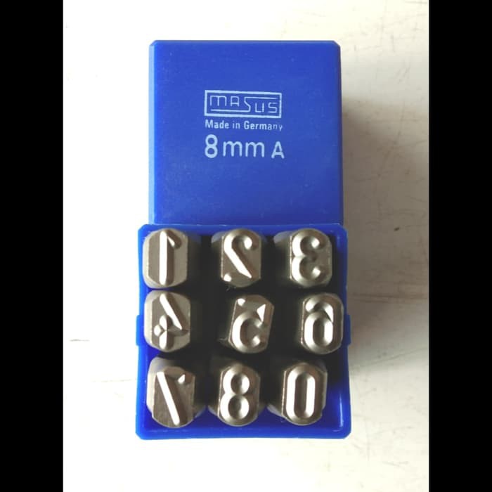 

Promo KETOK ANGKA (0-9) ukuran 8 mm / FIGURE STAMP PUNCH 8mm MERK MASUS