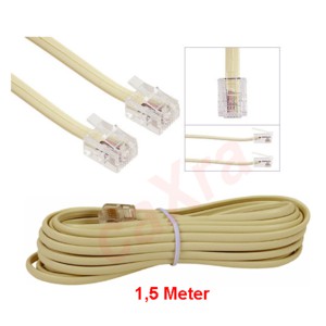 Kabel Telepon / Kabel Telepon PSTN / Kabel Telepon 1,5 Meter