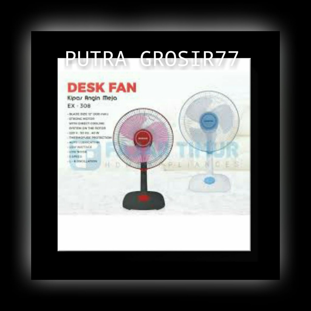 MASPION EX-308 DESK FAN 12" KIPAS ANGIN MEJA EX 308 / EX308