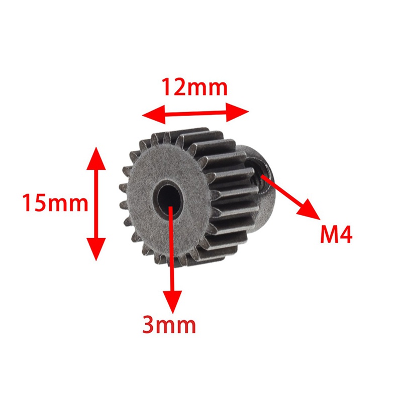 Gear Motor Pinion Untuk WLtoys 104001 Suku Cadang Upgrade Mobil RC Skala 1 / 10