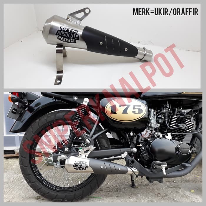 Knalpot kawasaki w175se w175 w175 se absolute respect