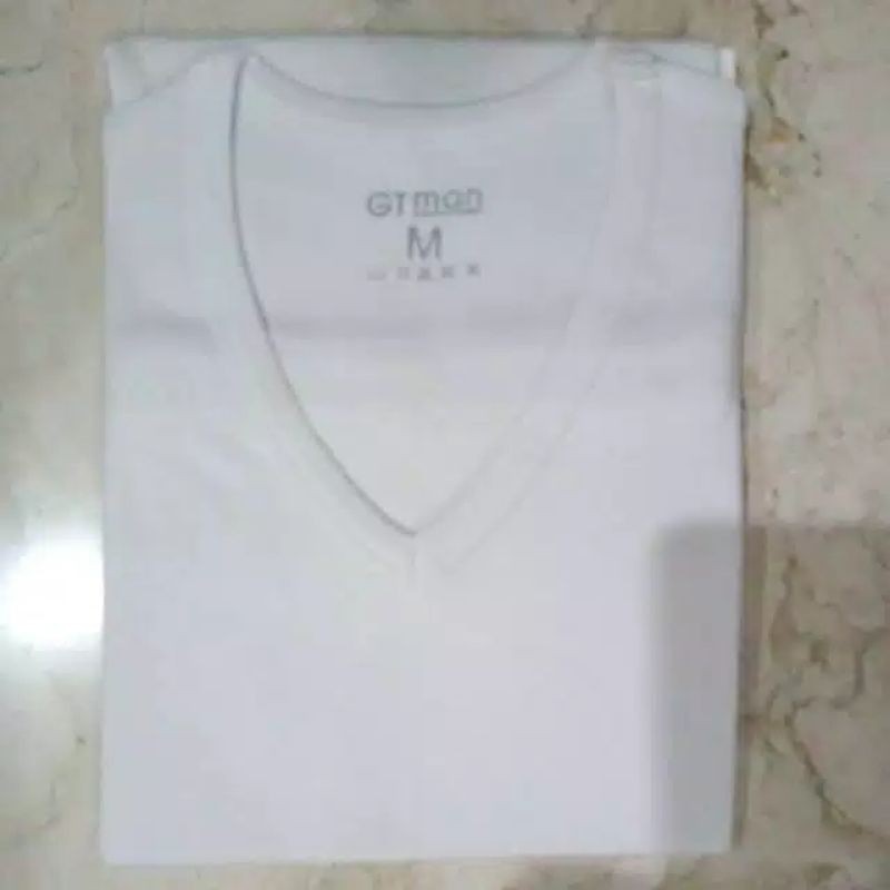 GTMAN KAOS OBLONG TSGV PUTIH V-neck Original