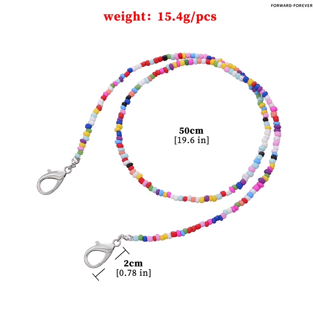 High quality color bead chain face mask mask accessories anti-lost lanyard M60057