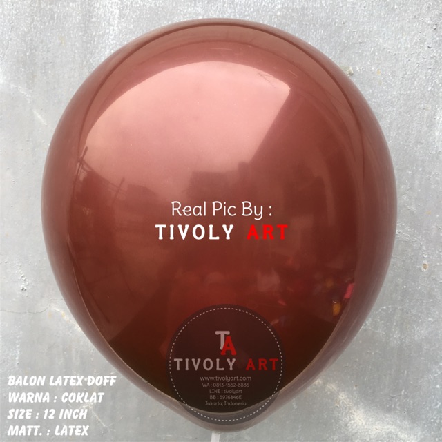 Balon Latex Doff Coklat | Balon Doff Coklat | Balon Retro Coklat isi 50 Pcs