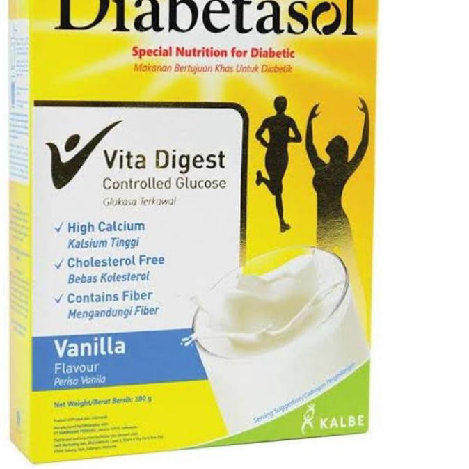 

BIG SALE!! KODE-597 diabetasol Vita Digest susu untuk diabetes 180g