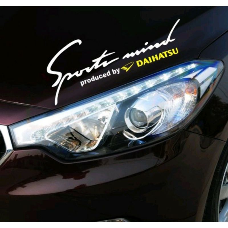 sticker mobil stiker cutting buat di kap lampu keren