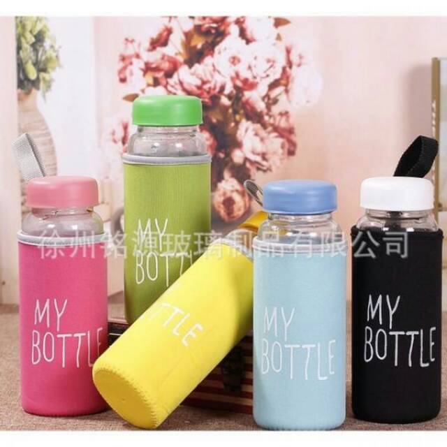 My bottle infused water transparan + pouch
