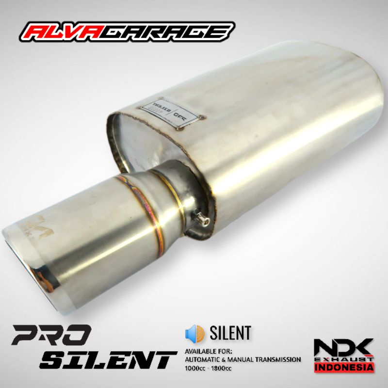 Knalpot NDK Terbaru Pro Series Silent Muffler NDK EXHAUST For 1000cc - 1800cc Matic Manual