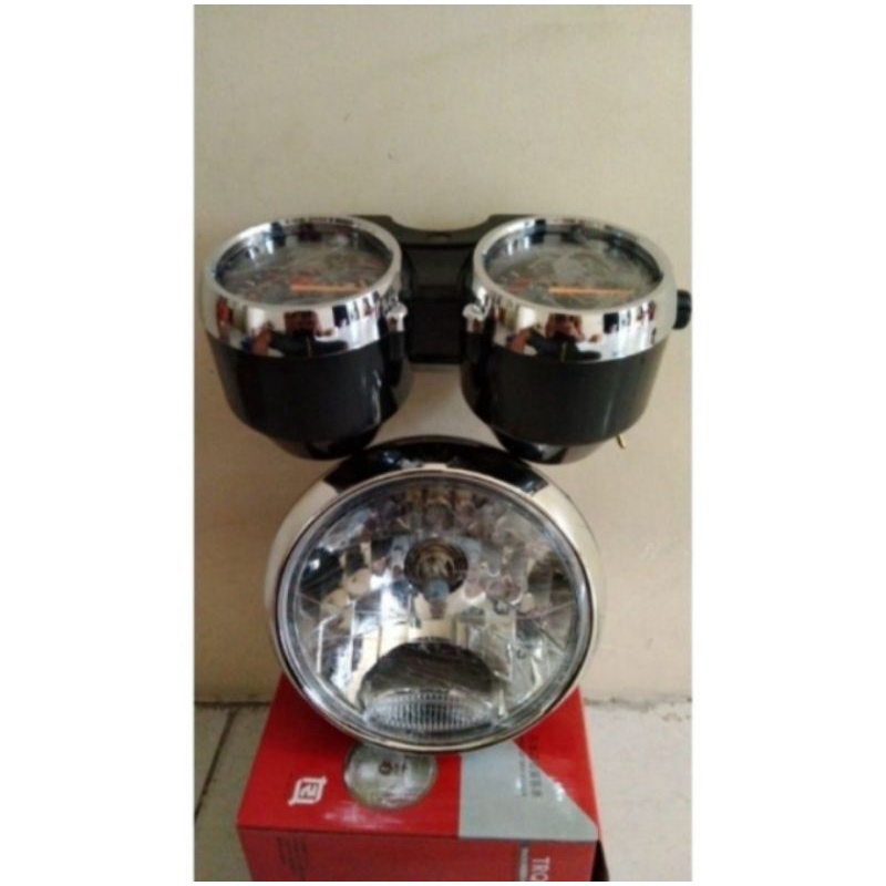 Lampu depan RX king New Bulat Set Spidometer RX King New Bulat