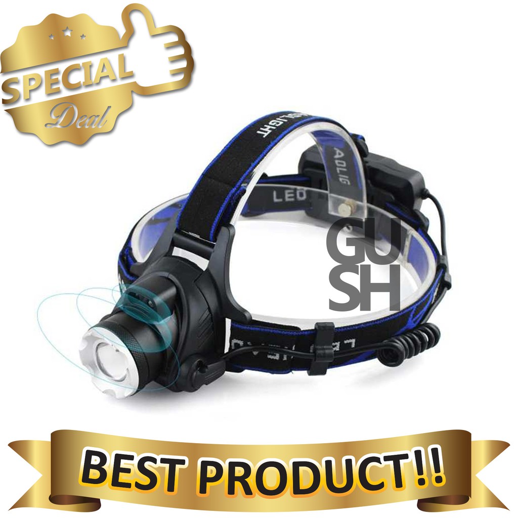 Senter Headlamp Cree XM-L T6 LED 3000 Lumens - AHT404