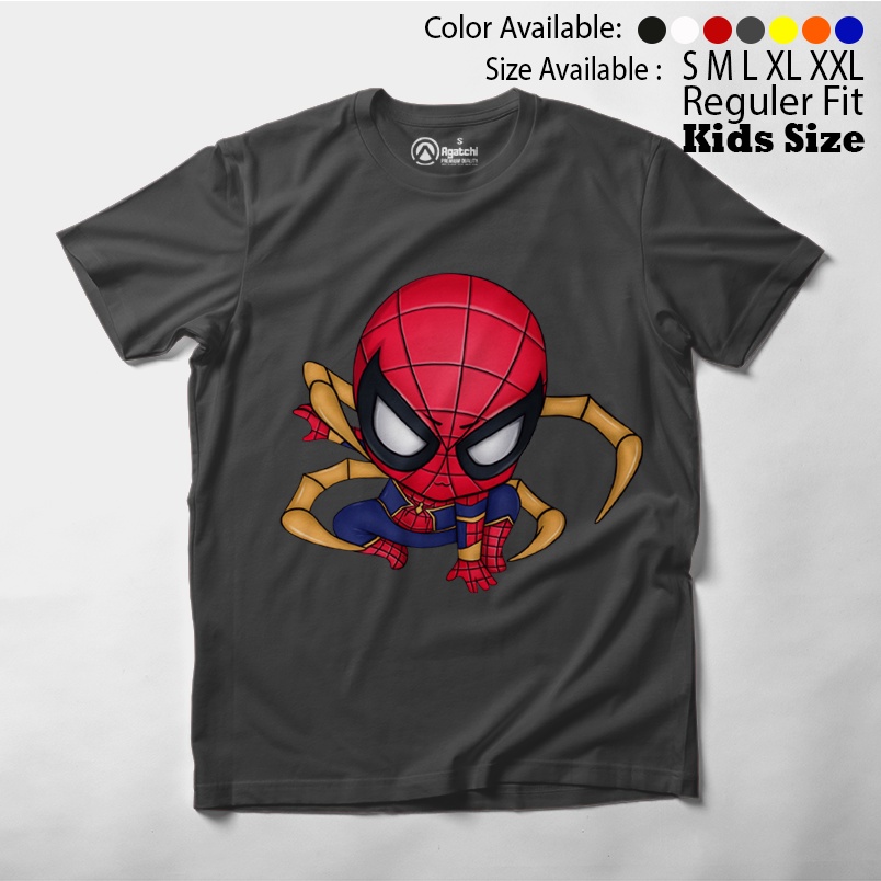 Baju Anak / Kaos Atasan Anak / Kids T Shirt Baby Marvel Chibi Kawaii Spiderman